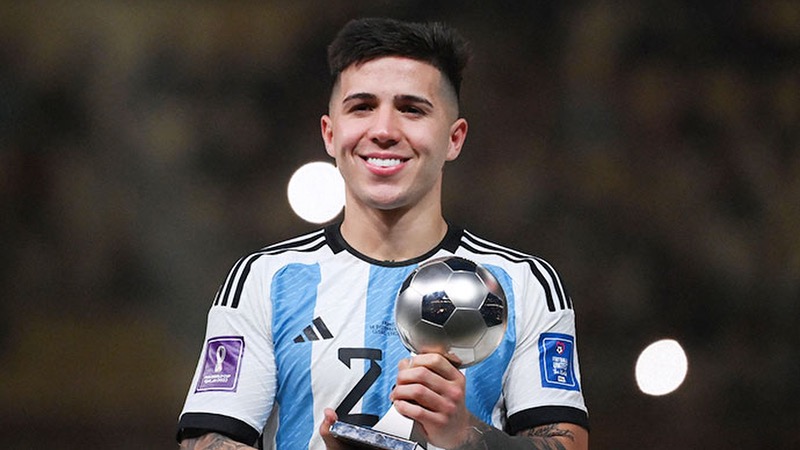 Với World Cup 2022, cầu thủ Enzo Fernandez đã trở thành ngôi sao ấn tượng